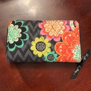 Vera Bradley pink and gray wallet